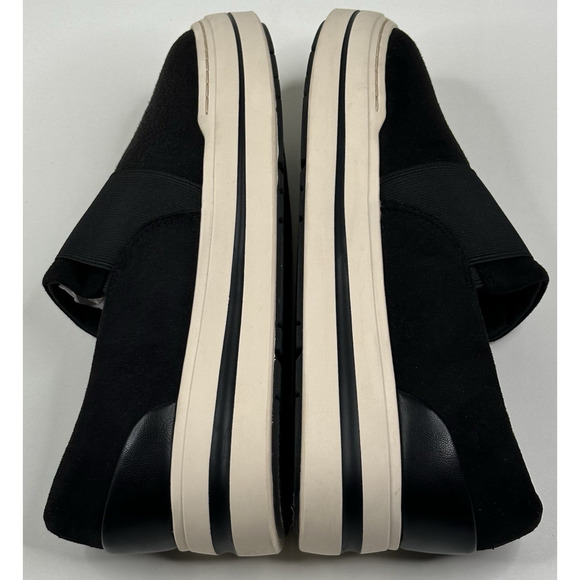 Clarks Audreigh Eve Platform Loafer Sneaker Faux Suede Womens 8.5W Wide New - Picture 6 of 9